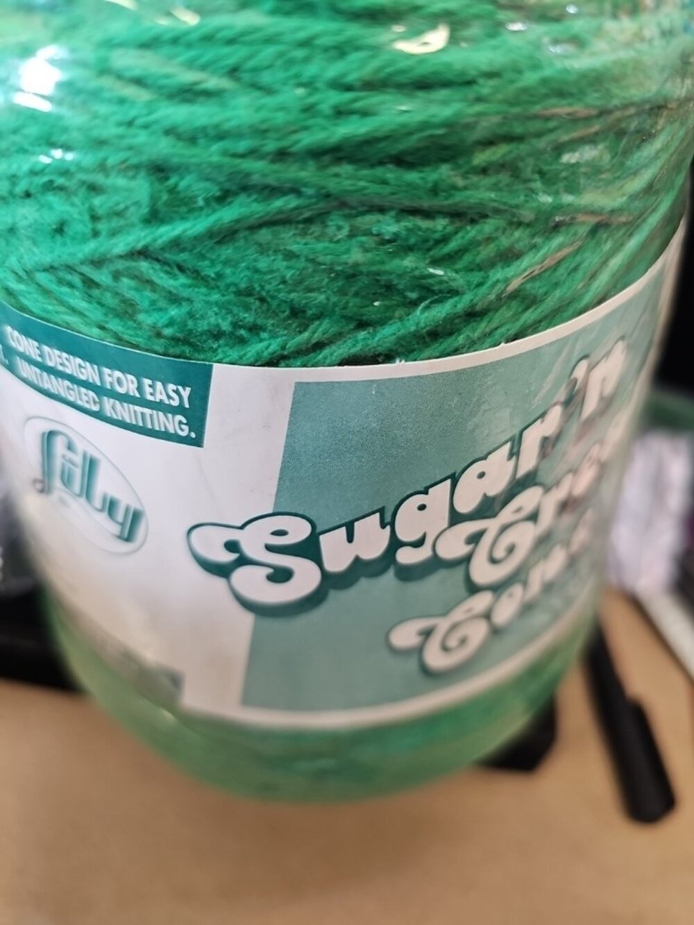 Yarn Lily Craft Cone Article 930 HC Emerald Green Lot#04134